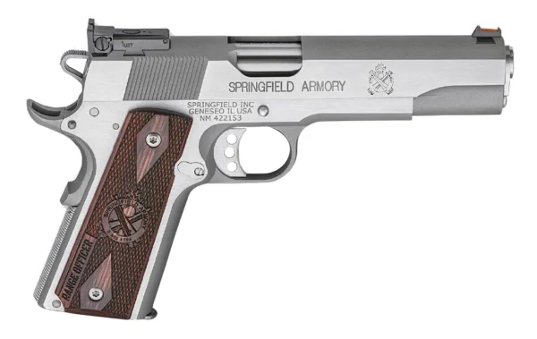 Springfield 1911 Range Officer 45ACP Stainless Steel with Adjustable Target Sight