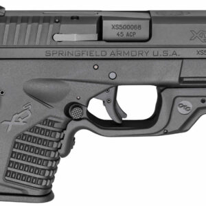 Springfield XDS 3.3 Single Stack .45 ACP Black Essentials Package w/ Crimson Trace Laserguard