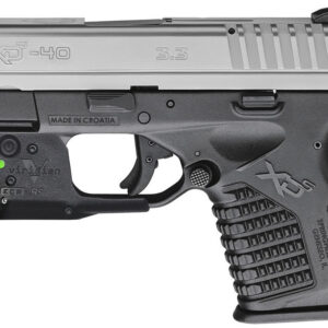 Springfield XDS 3.3 Single Stack 40 S&W Bi-tone Essentials Package with Viridian R5 Red Laser