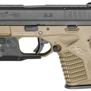 Springfield XDS 3.3 Single Stack 40 S&W FDE Essentials Package with Viridian R5 Red Laser