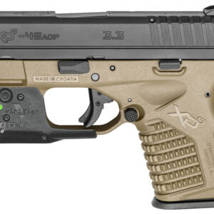 Springfield XDS 3.3 Single Stack 45ACP FDE Essentials Package with Viridian R5 Red Laser