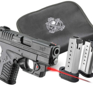 Springfield XDS 3.3 Single Stack 45ACP w/ Viridian E-Series Red Laser and Notebook Gun Case