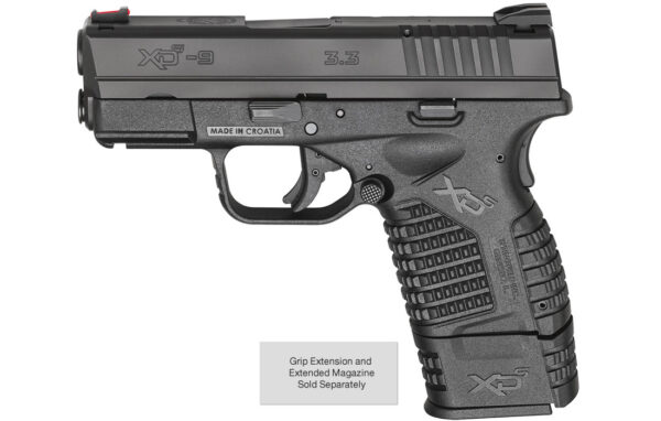 Springfield XDS 3.3 Single Stack 9mm Black