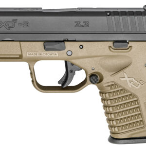 Springfield XDS 3.3 Single Stack 9mm Flat Dark Earth (FDE) Essentials Package