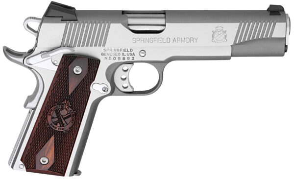 Springfield 1911 Loaded .45 ACP Stainless Steel Gear Up Package with 5 Magazines and Range Bag