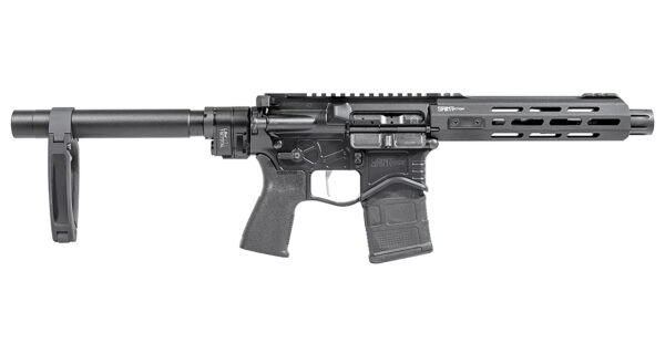 Springfield Custom Saint Edge 5.56mm Semi-Auto AR-15 Pistol with Law Tactical Folding Stock Adaptor and Hex Dragonfly Red Dot