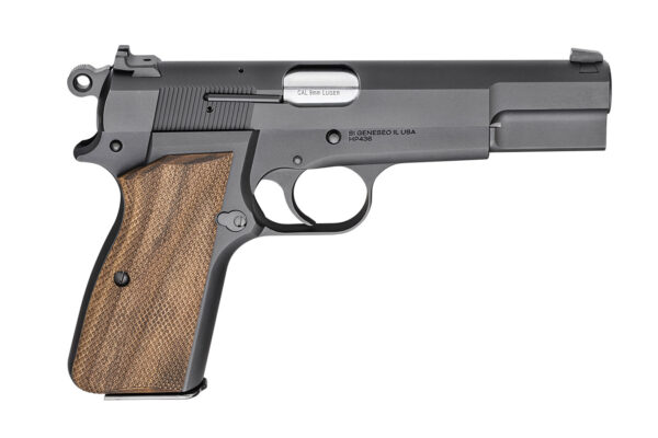 Springfield Model SA-35 9mm Pistol with Walnut Grips and Matte Blued Finish