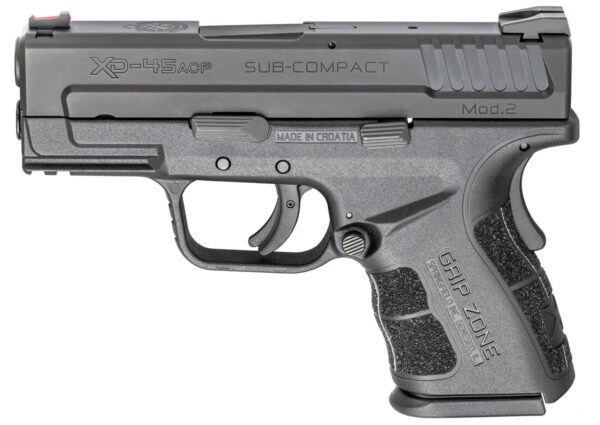 Springfield XD Mod.2 .45 ACP Sub-Compact Black Gear Up Package with 5 Mags and Range Bag