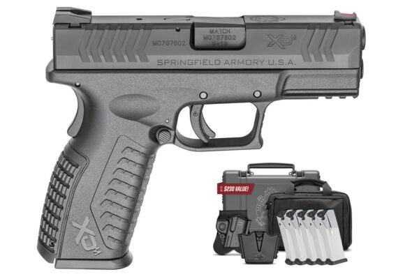 Springfield XDM 9mm 3.8 Full-Size Black Instant Gear Up Package with 5 Mags, Range Bag, Holster and Mag Pouch