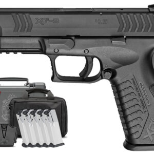 Springfield XDM 9mm 4.5 Full-Size Instant Gear Up Package with 5 Mags, Range Bag, Holster, M
