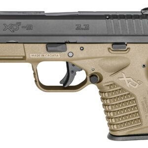 Springfield XDS 3.3 Single Stack 9mm Flat Dark Earth Essentials Package (Manufacturer Sample)