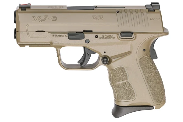 Springfield XDS Mod.2 3.3 Single Stack 9mm Desert FDE Cerakote Carry Conceal Pistol